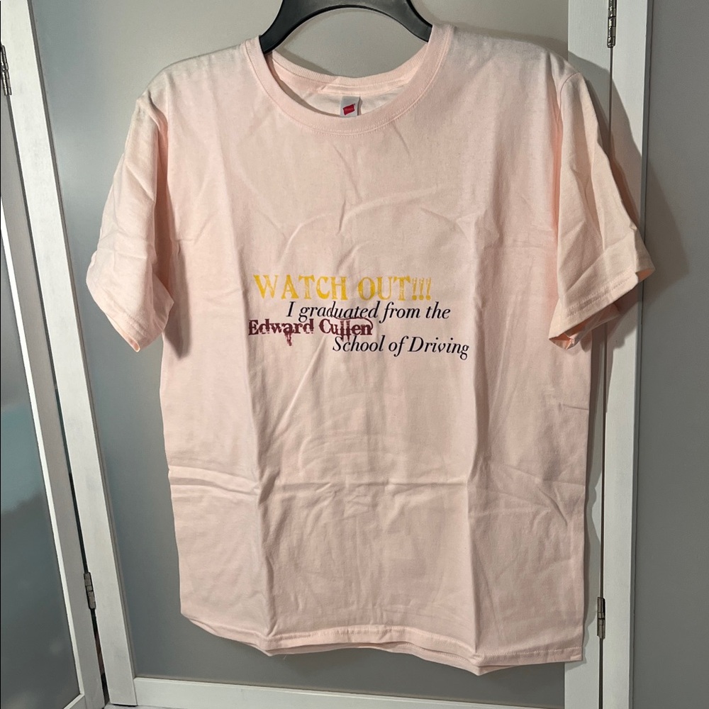 Hanes Light Pink Crewneck Tee